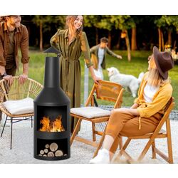 Уличный камин Outsunny 842-249 (Black) Thumb