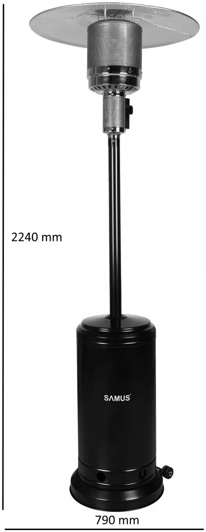 Incalzitor pe gaz exterior Samus ITGS-14000B (Black/Silver)