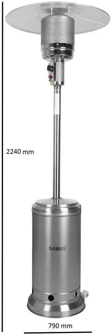 Incalzitor pe gaz exterior Samus ITGS-14000X (Inox)