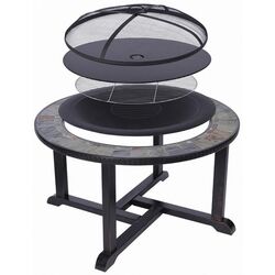 Castron pentru foc cu capac Strend Pro Grill 3in1 (Black) Thumb