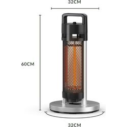 Incalzitor infrarosu Swan SH16330N (Inox/Black) Thumb