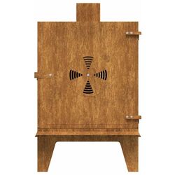 Semineu pentru foc VidaXL 859841 (Rust) Thumb