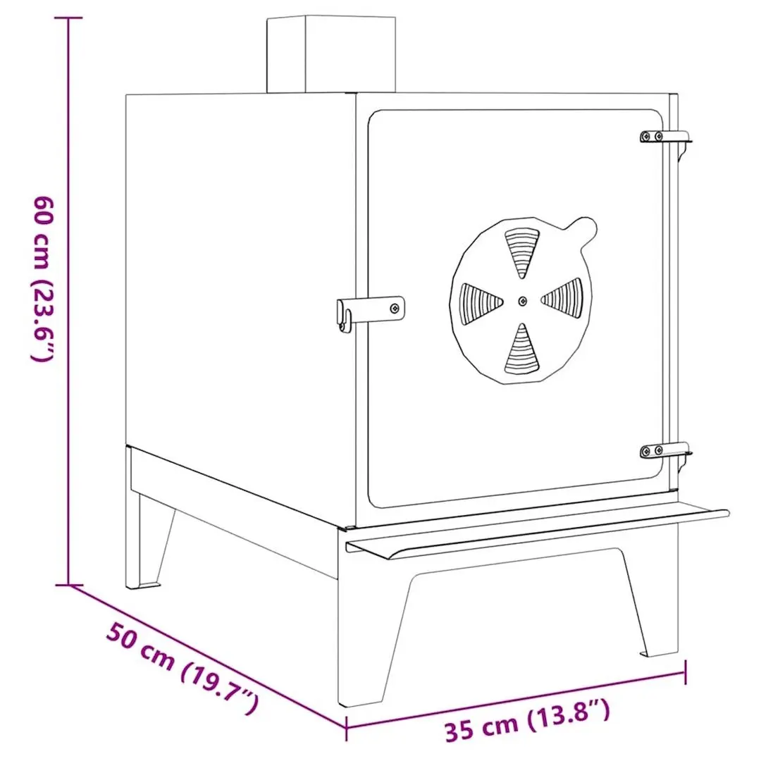 Semineu pentru foc VidaXL 859841 (Rust)