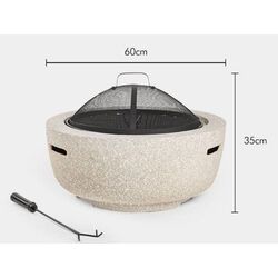 Semineu pentru foc VonHaus Fire Pit 2500019 (Beige) Thumb