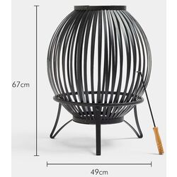 Очаг для костра VonHaus Fire Pit 2500653 (Black) Thumb