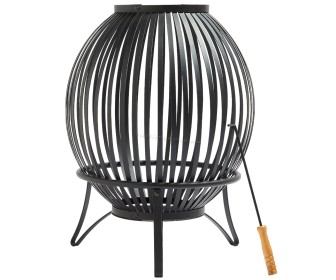 Semineu pentru foc VonHaus Fire Pit 2500653 (Black)