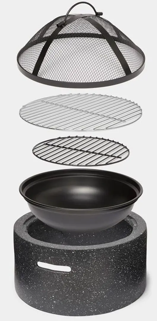 Очаг для костра VonHaus Fire Pit 2500936 (Grey)