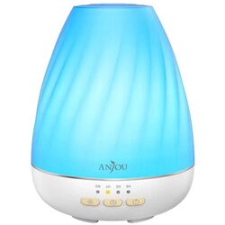 Set umidificator și difuzor de aroma + ulei Anjou ADA003 (White) Thumb