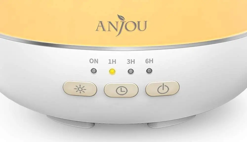 Set umidificator și difuzor de aroma + ulei Anjou ADA003 (White)