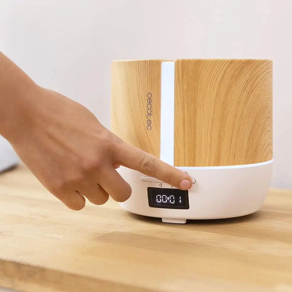 Difuzor aroma Cecotec PureAroma 550 Connected Stone (Wood/White)