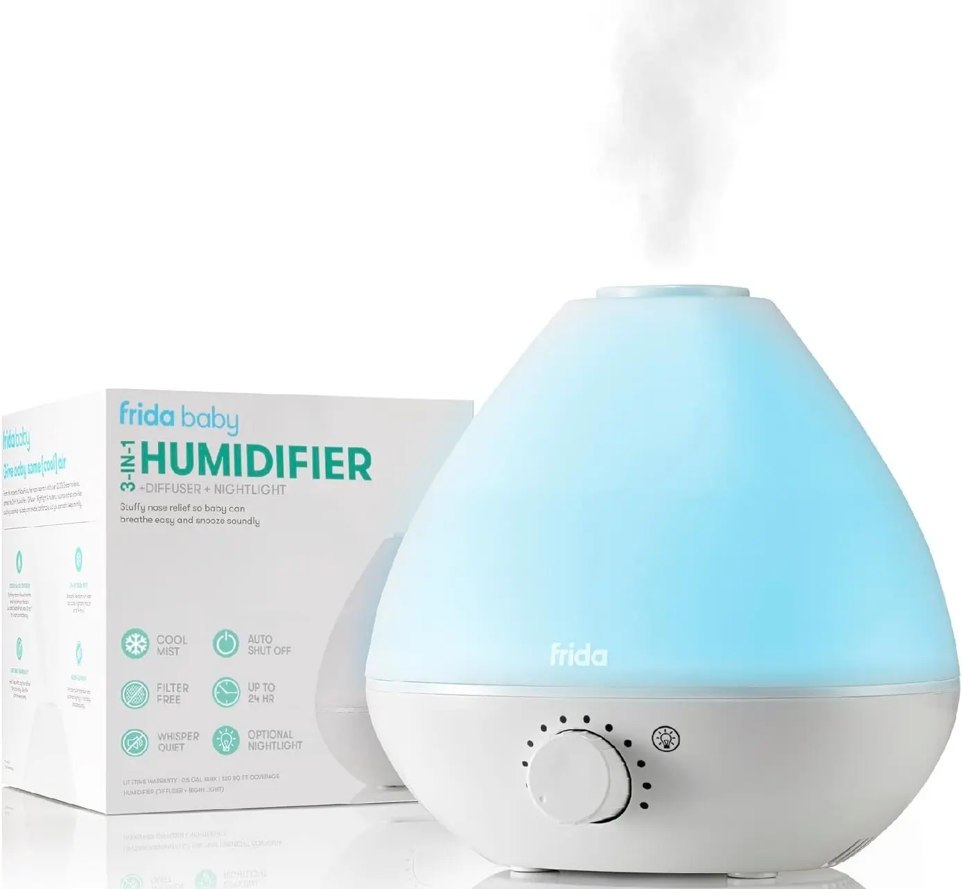 Увлажнитель воздуха 3в1 Frida Baby Breathe (White) - 2