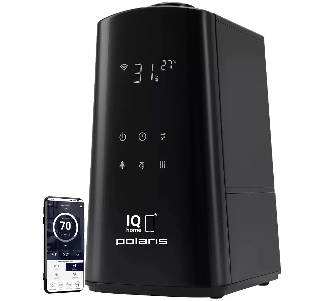 Umidificator de aer Polaris PUH 9009 WiFi IQ Home (Black)
