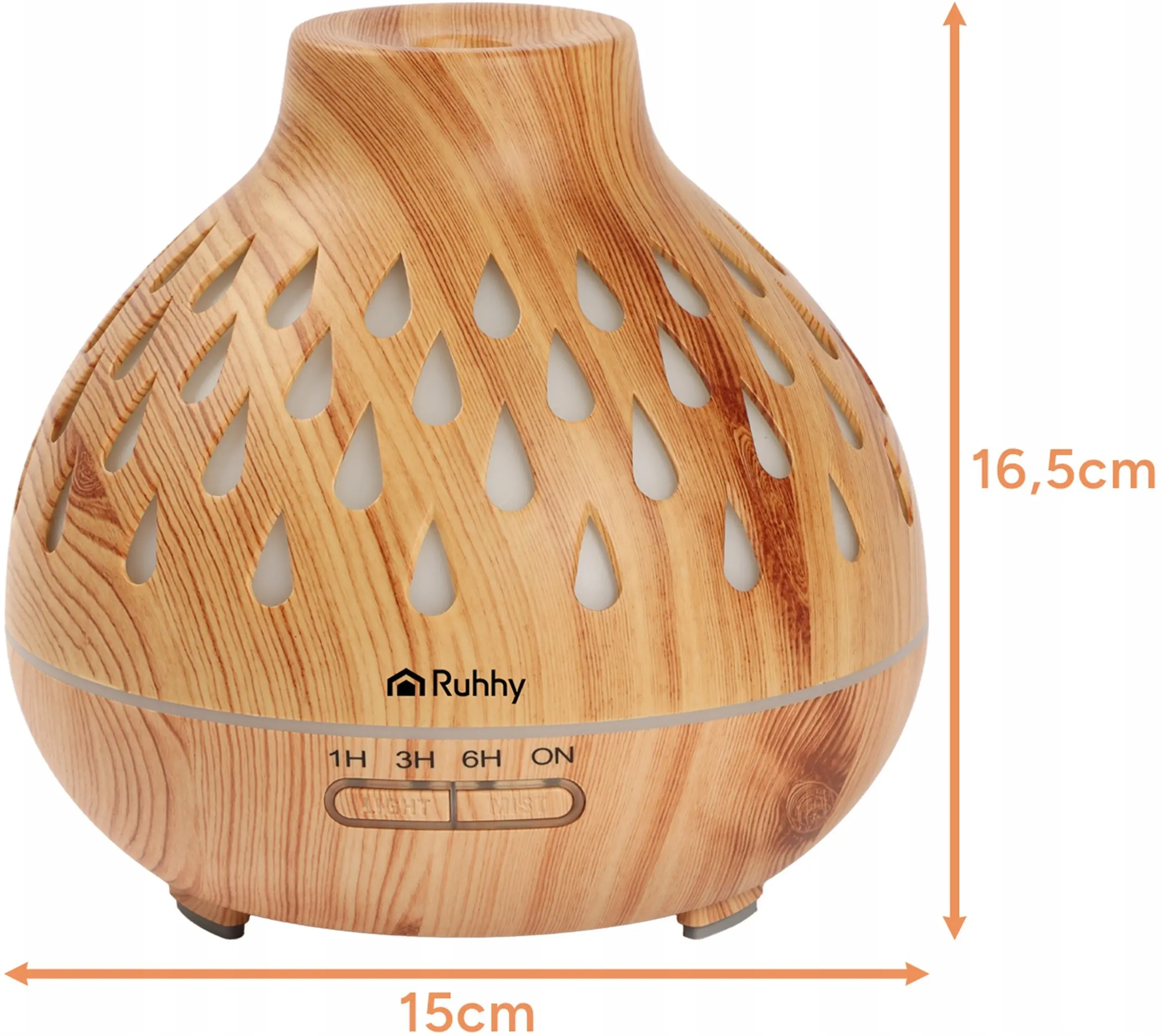 Umidificator-difuzor de aroma Ruhhy Puri 26633 (Brown/Beige) - 4
