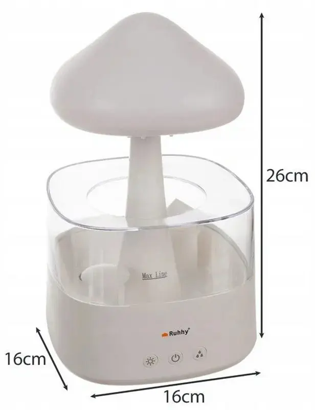 Umidificator de aer cu lampa de noapte Ruhhy 24378 (White)
