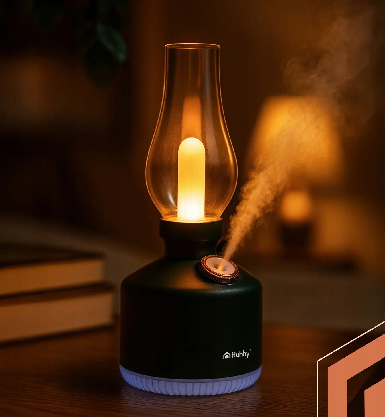 Увлажнитель воздуха с ночником Ruhhy Aive Retro 26454 (Black) - 5