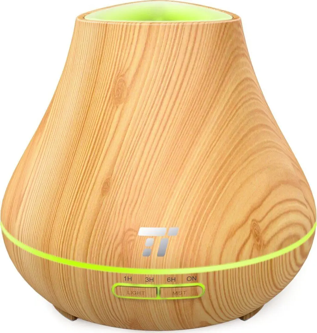 Set difuzor aroma + uleiuri esentiale TaoTronics TT-AD004 (Light Wood)
