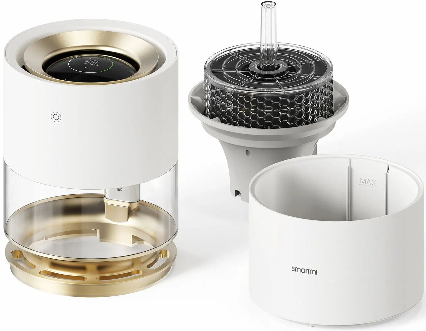 Umidificator de aer Xiaomi Smartmi HU5160WHEU (White/Gold)