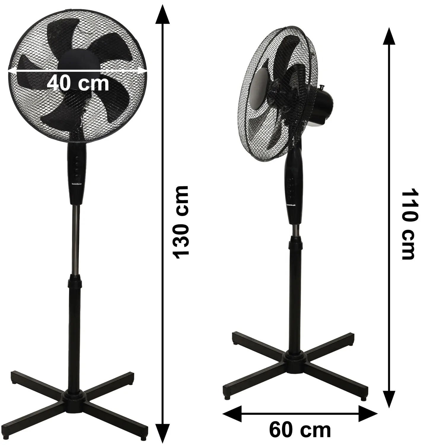 Ventilator Bauerkraft H-067 (Black)