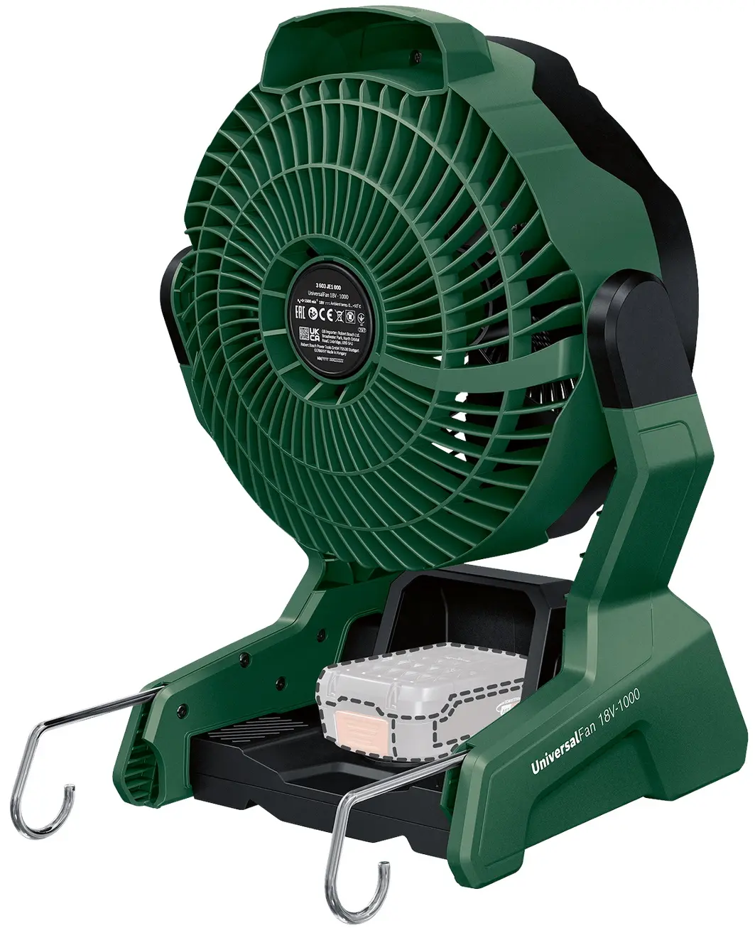 Ventilator Bosch UniversalFan 18V-1000 (Green/Black)