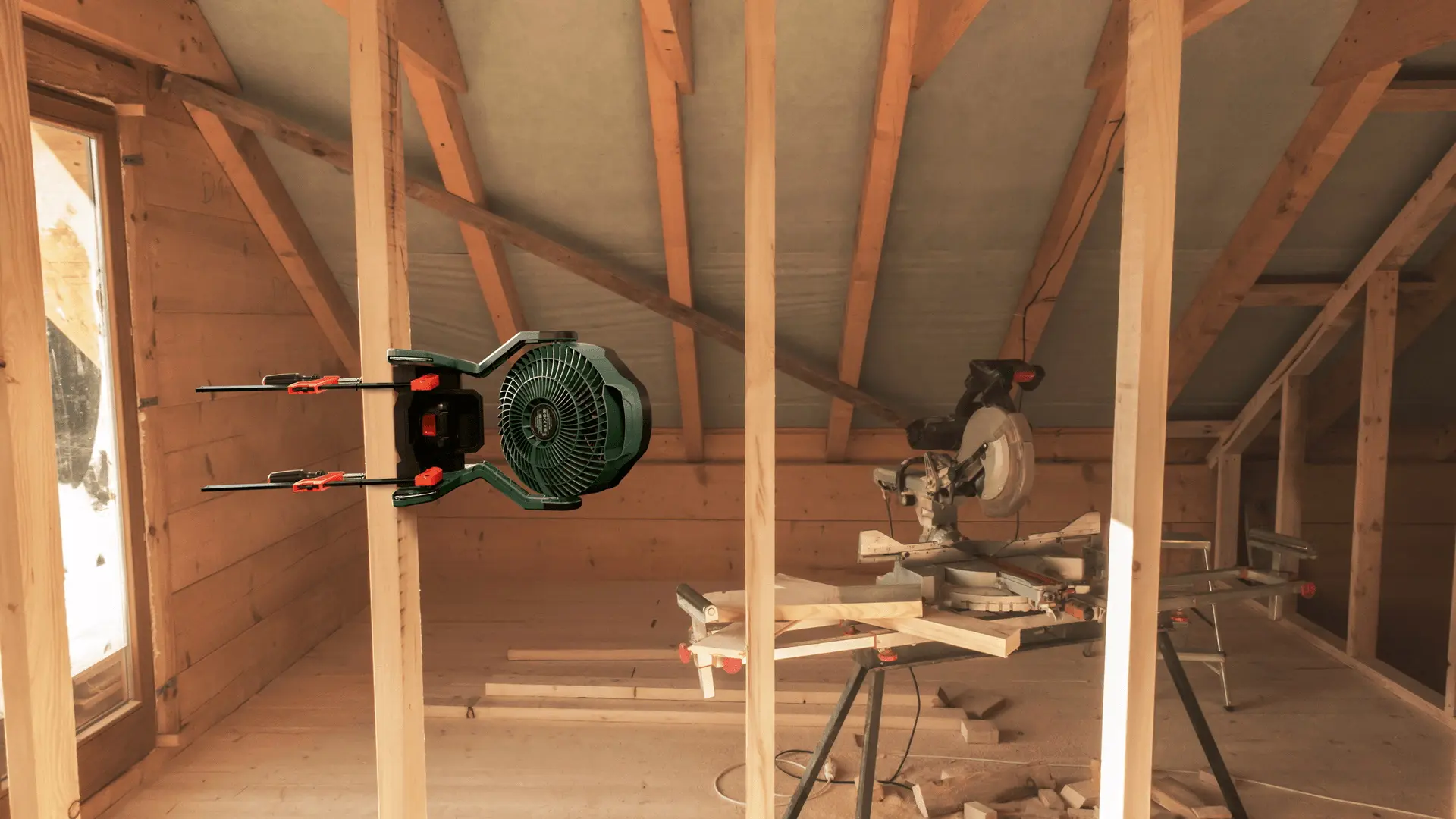 Ventilator Bosch UniversalFan 18V-1000 (Green/Black)