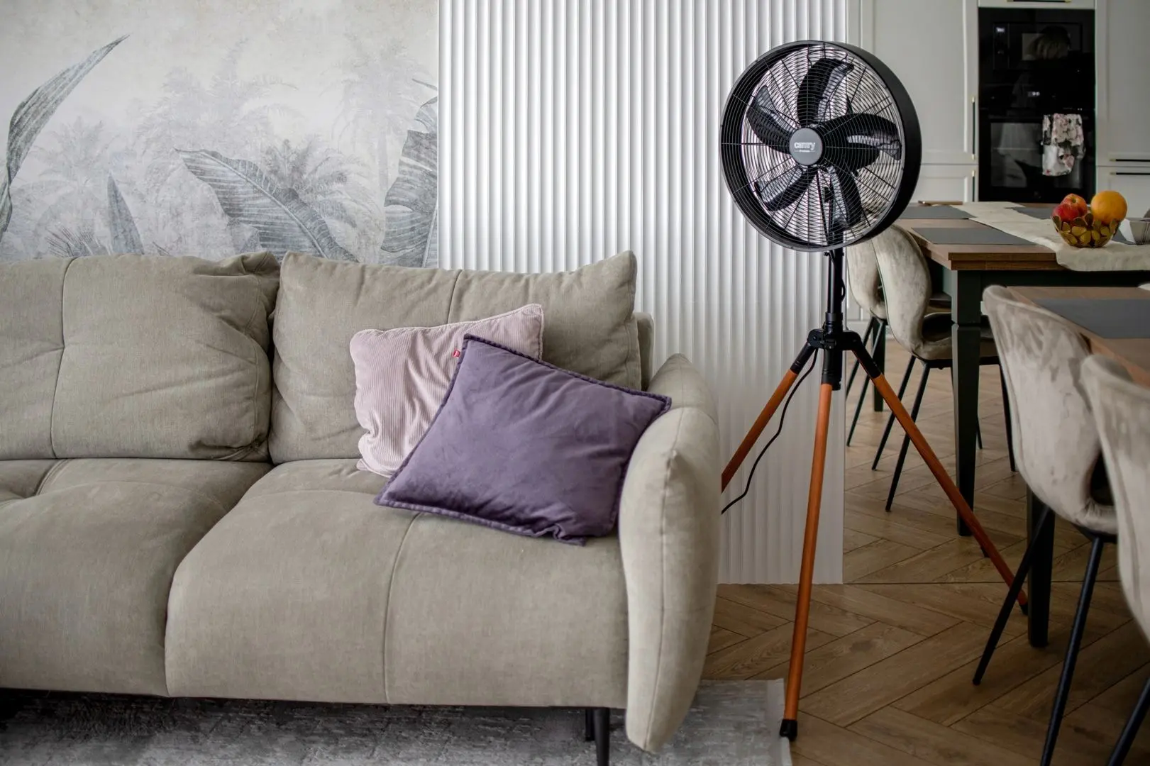 Ventilator Camry CR 7329 (Black/Wood) - 8