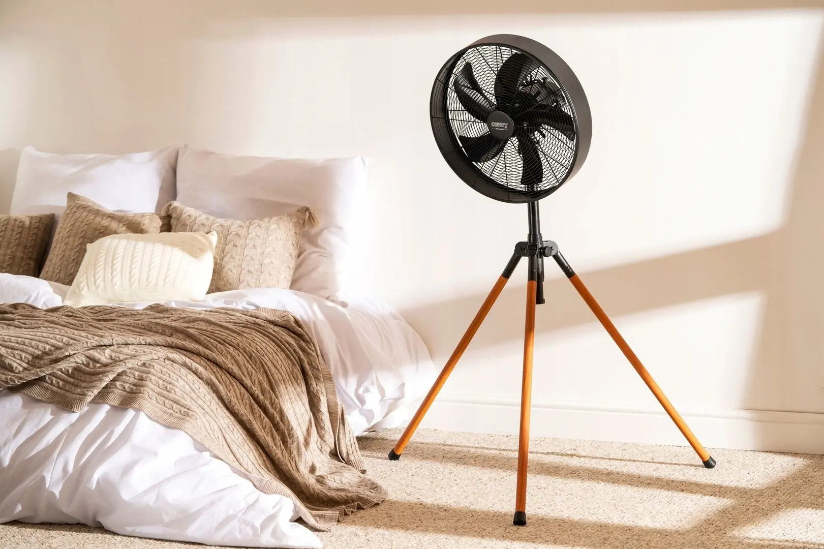 Ventilator Camry CR 7329 (Black/Wood) - 9