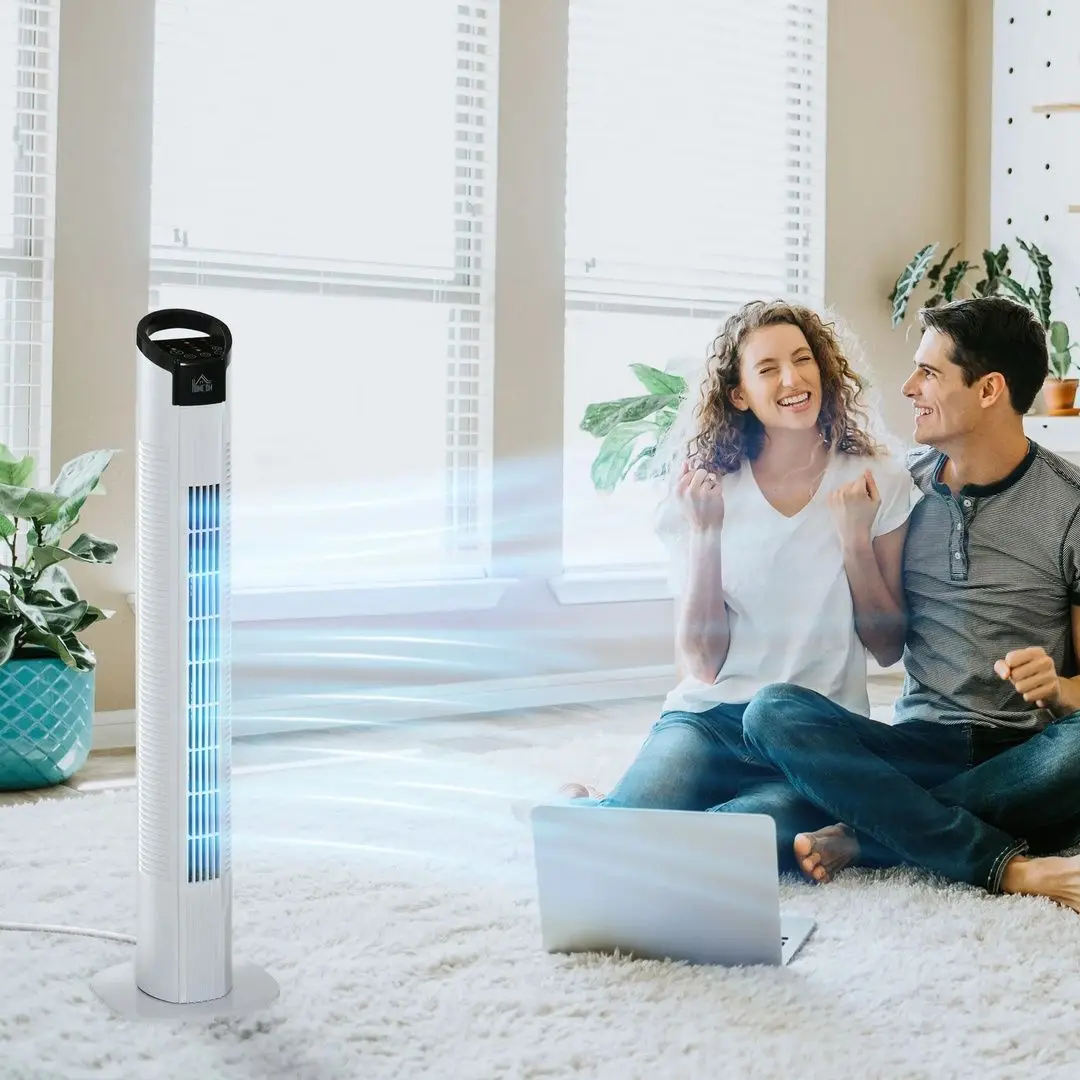 Ventilator Homcom 824-017V90 (Black/White) - 7