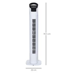 Ventilator Homcom 824-017V90 (Black/White) Thumb