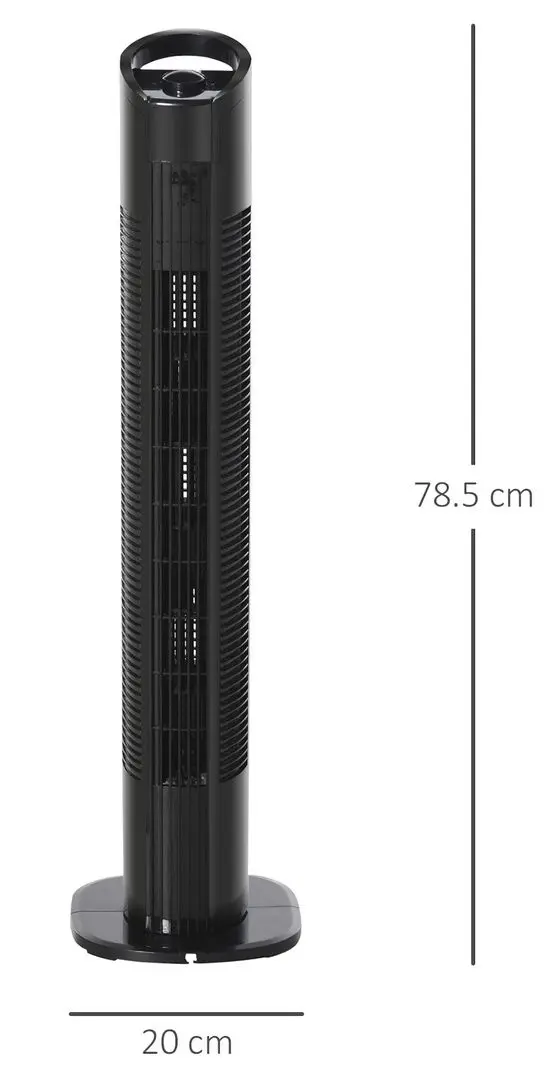 Ventilator Homcom 824-018 (Black) - 8