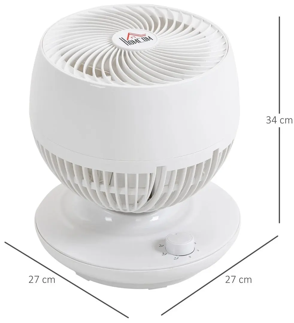 Ventilator Homcom 824-032V90 (White)