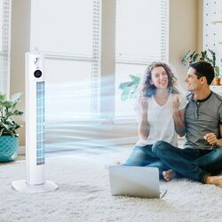 Ventilator Homcom 824-050V90WT (White) Thumb