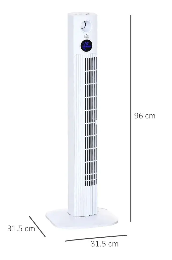 Ventilator Homcom 824-050V90WT (White)