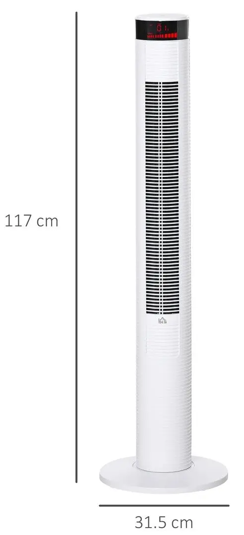 Ventilator Homcom 824-051V90WT (White)