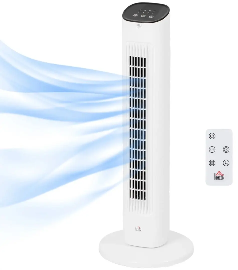 Ventilator Homcom 824-068V90WT (White)