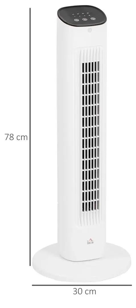 Ventilator Homcom 824-068V90WT (White)