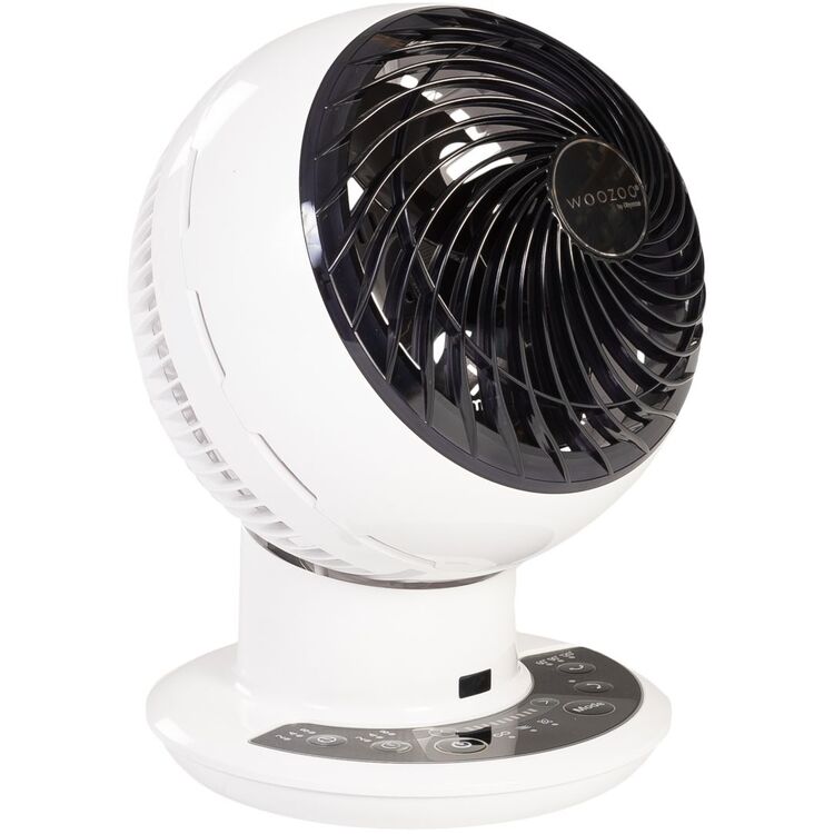 Woozoo, Ventilador de mesa silencioso, potente y portátil, 23m², Alcance 12m, Oscilación, inclinación vertical, Habitación - Woozoo PCF-M18 - Blanco Woozoo, Ventilador de mesa silencioso, potente y portátil, 23m², Alcance 12m, Oscilación, inclinación vertical, Habitación - Woozoo PCF-M18 - Blanco