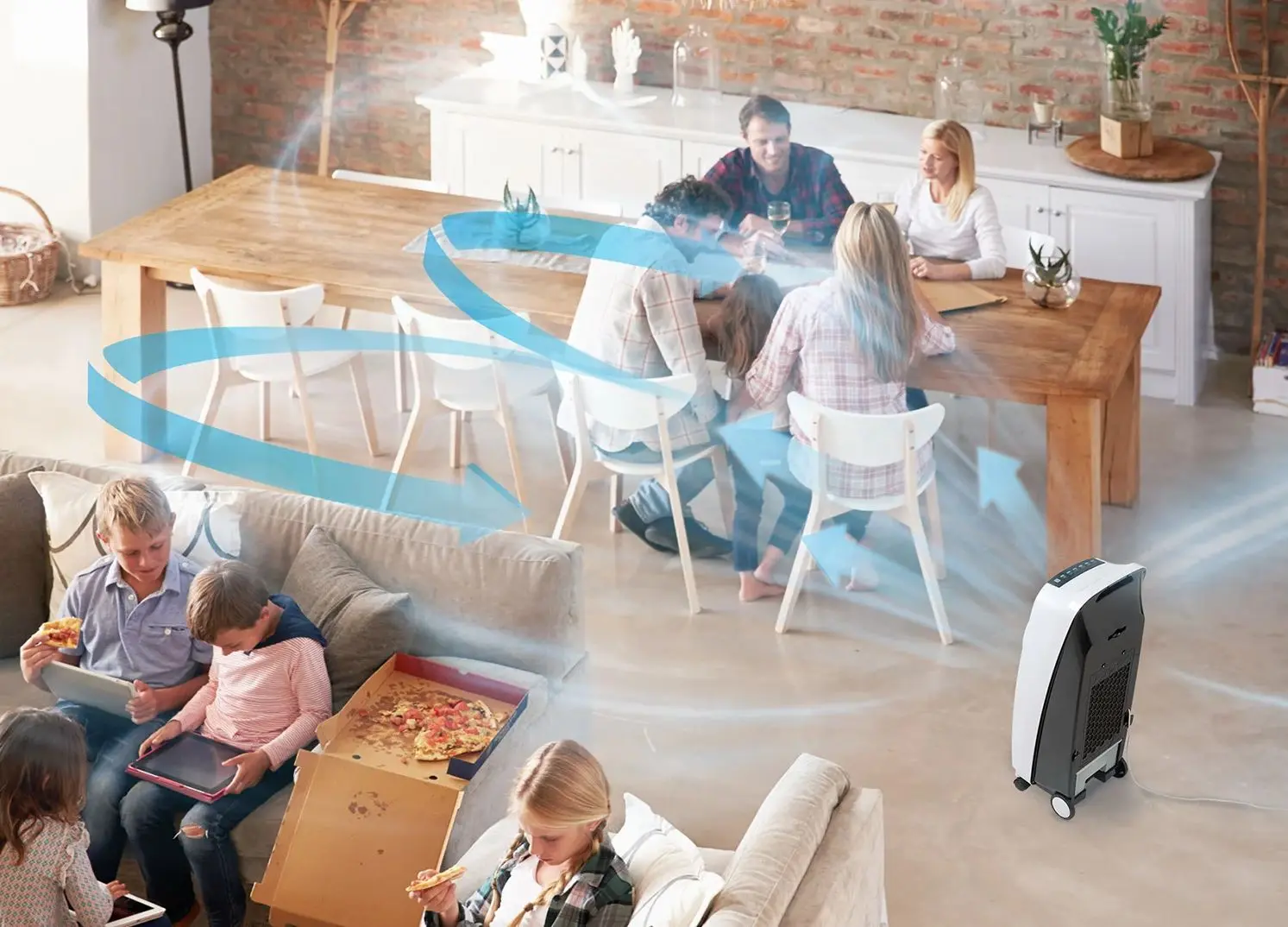 Охладитель воздуха 4в1 Klarstein Rotator (White) - 6