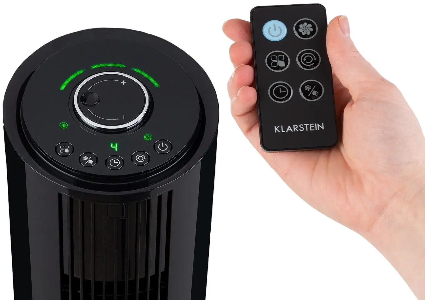 Охладитель воздуха 4в1 Klarstein Waterfall (Black) - 2