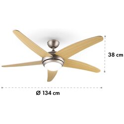 Ventilator de tavan 2in1 Klarstein Bolero (Maple) Thumb
