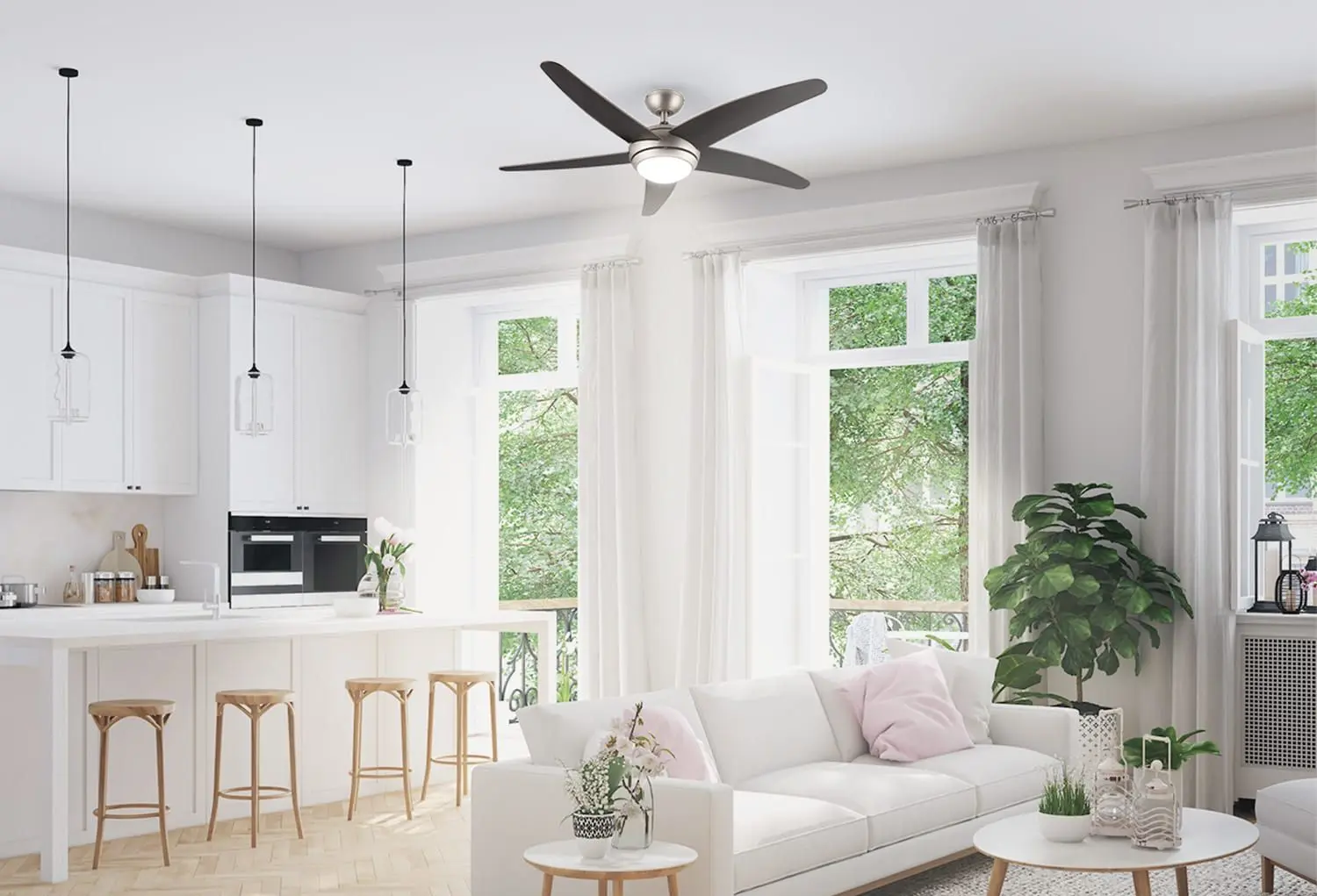 Ventilator de tavan 2in1 Klarstein Bolero (Nut) - 3