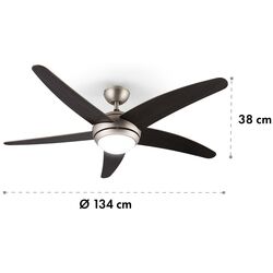 Ventilator de tavan 2in1 Klarstein Bolero (Nut) Thumb