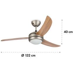 Ventilator de tavan 2in1 Klarstein El Paso (Brown) Thumb