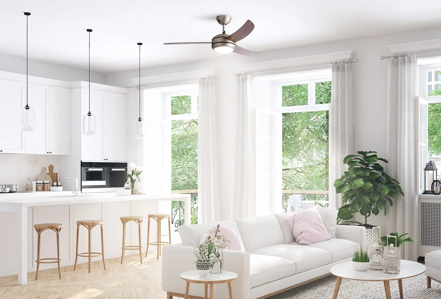 Ventilator de tavan 2in1 Klarstein El Paso (Dark Brown) - 4