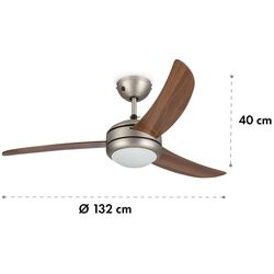 Ventilator de tavan 2in1 Klarstein El Paso (Dark Brown) Thumb