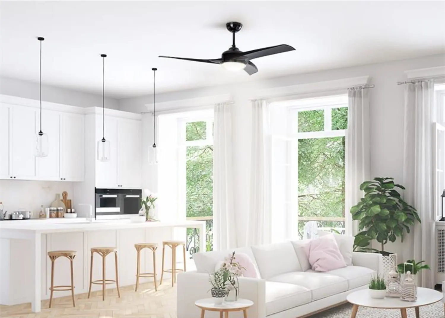 Ventilator de tavan 2in1 Klarstein Figo (Black) - 4