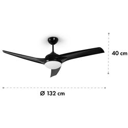 Ventilator de tavan 2in1 Klarstein Figo (Black) Thumb