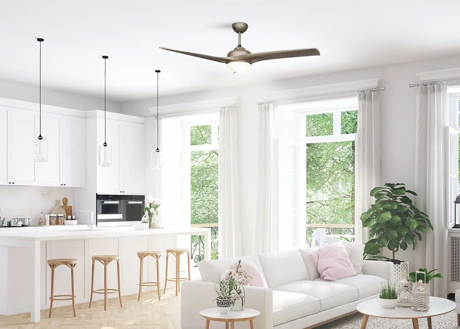 Ventilator de tavan 2in1 Klarstein Figo (Titan) - 3