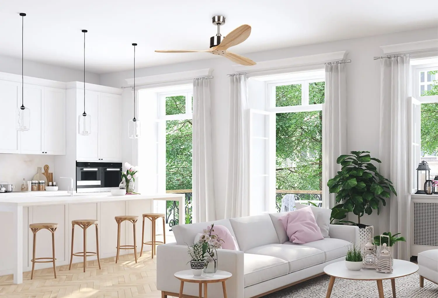 Ventilator de tavan Klarstein Santa Elena (Light Beech) - 4