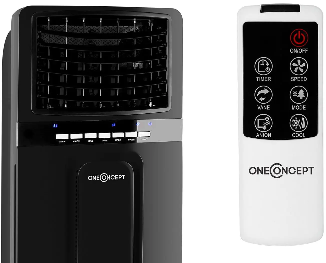 Охладитель воздуха 3в1 OneConcept Baltica Blue Air (Black) - 2