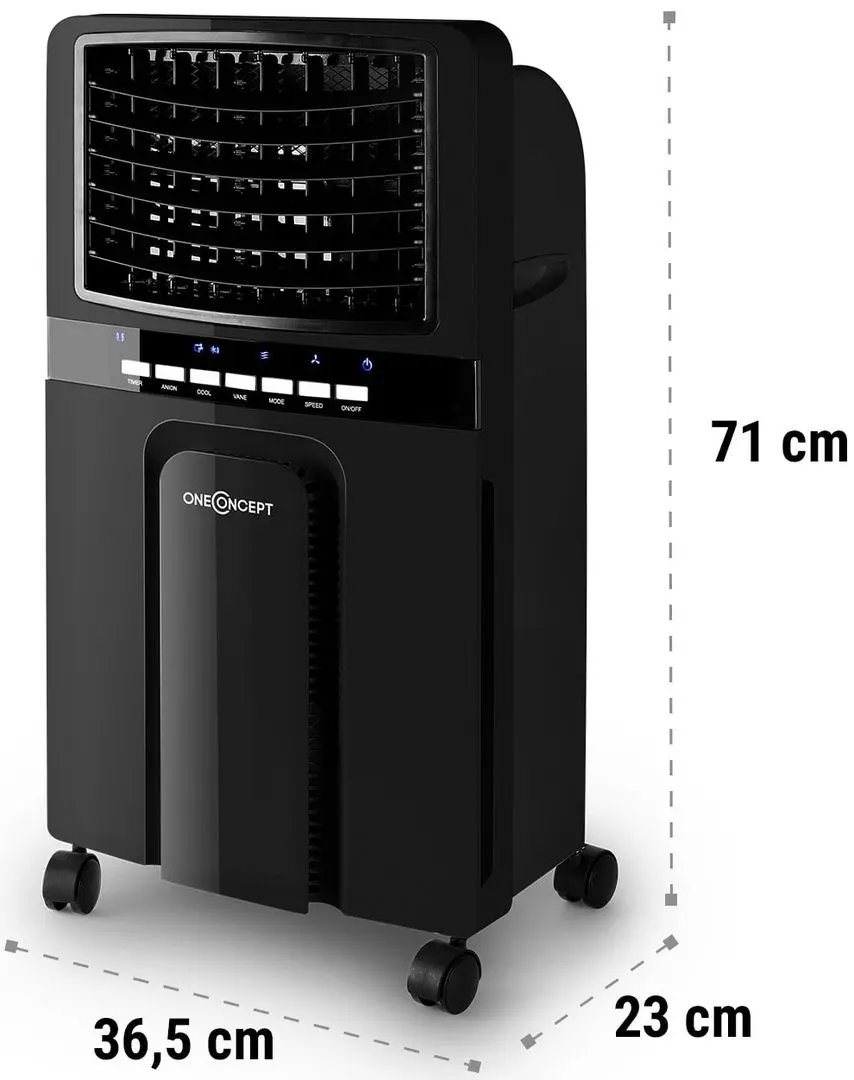 Охладитель воздуха 3в1 OneConcept Baltica Blue Air (Black) - 5